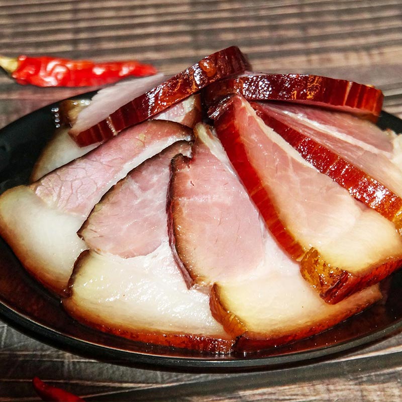 四川特產(chǎn)煙熏后腿二刀臘肉